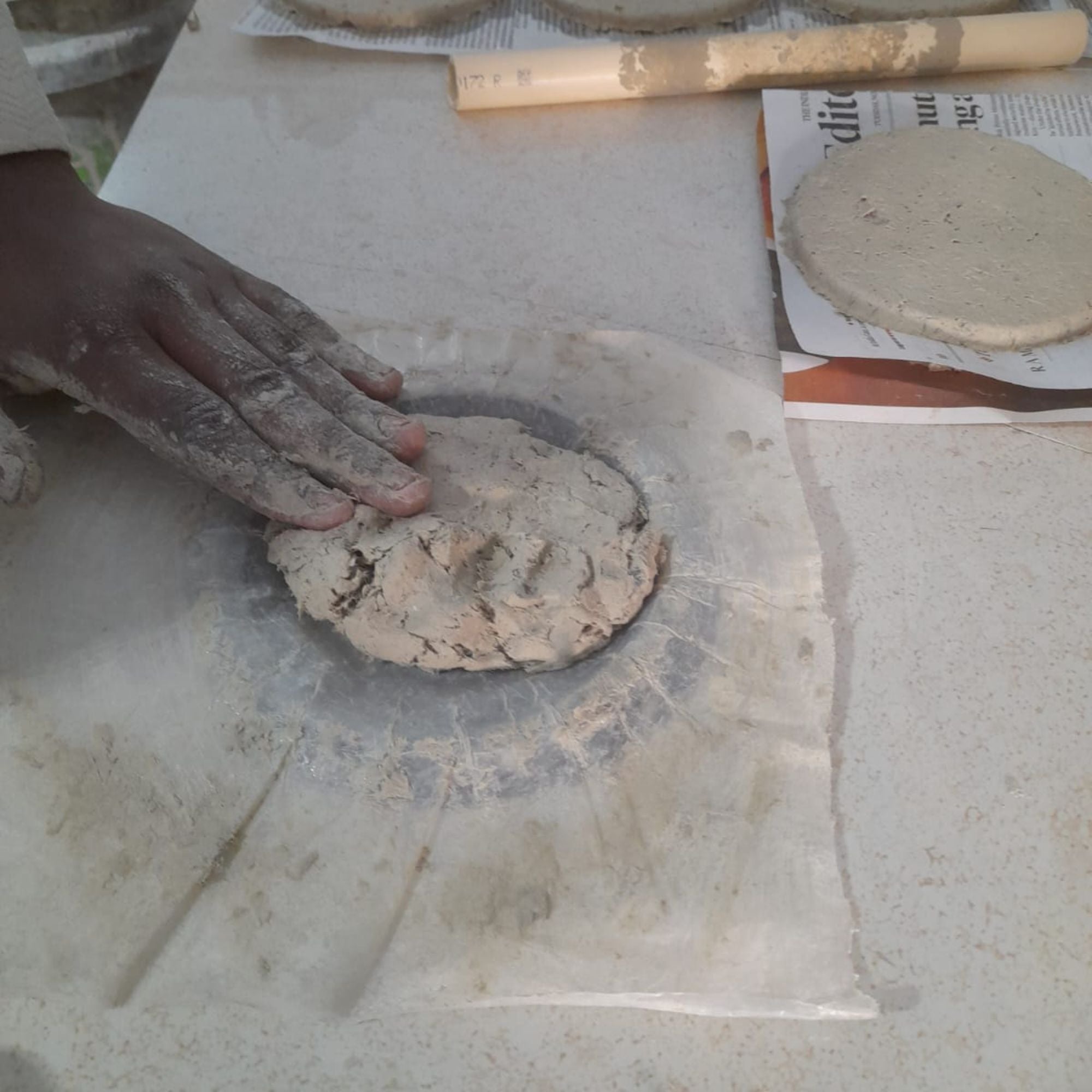 Mother’s Day Gift Box (Candle + Handmade Coasters)