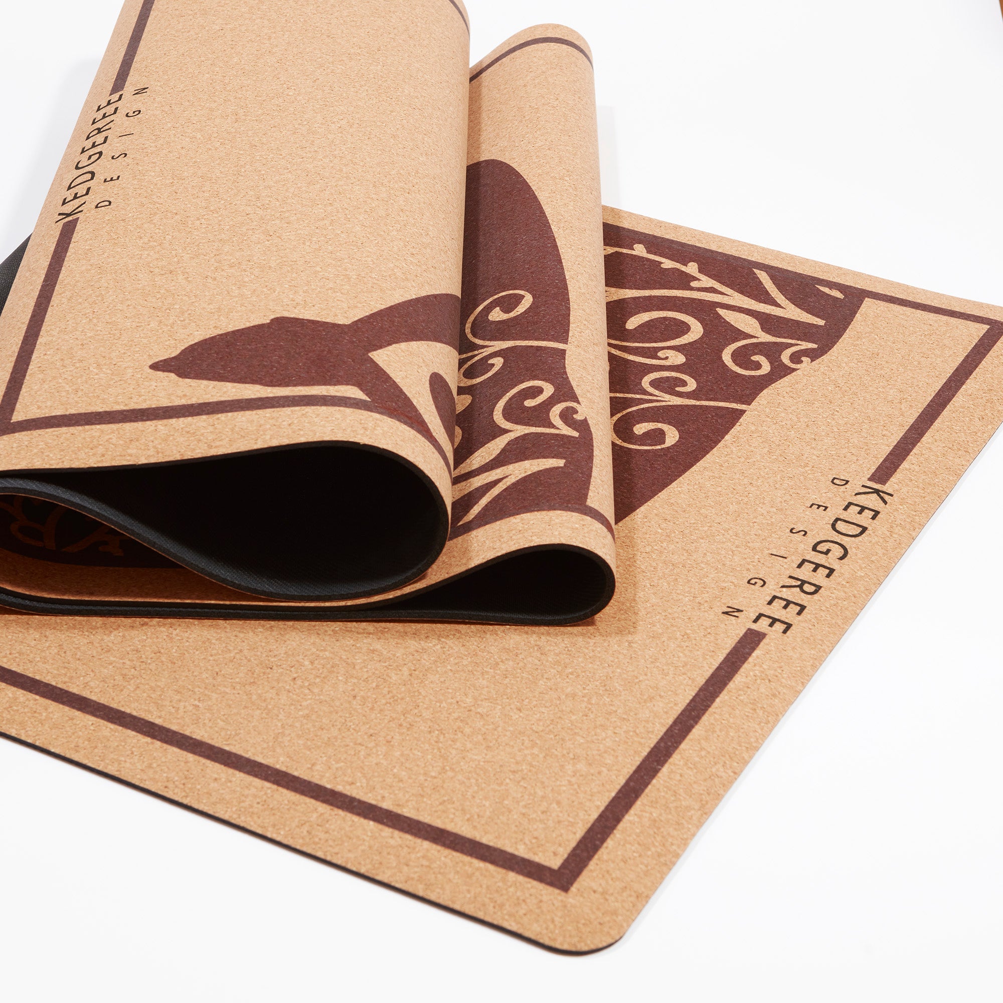 Cork yoga mat with great flexibility