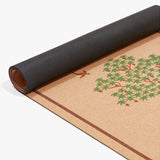 Non-slip cork yoga mat with enhanced sweat grip