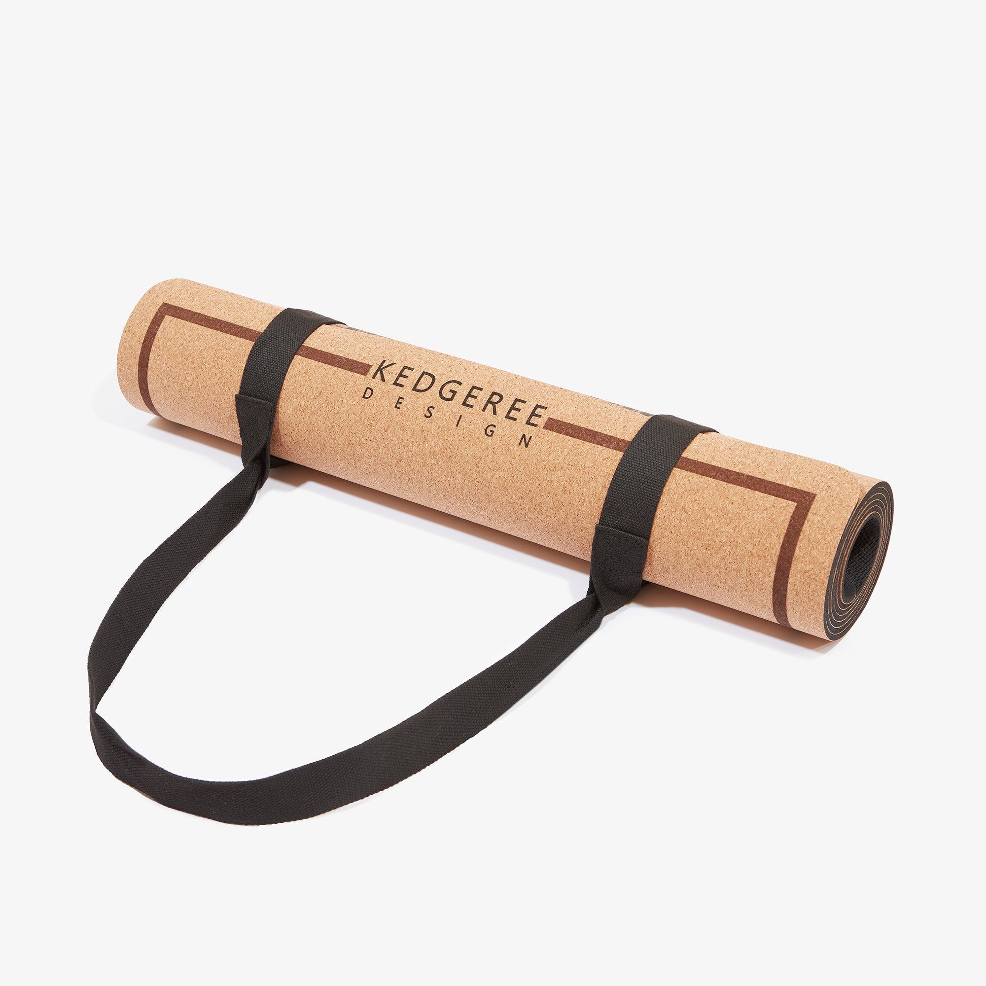 Artisanally designed tiger cork yoga mat