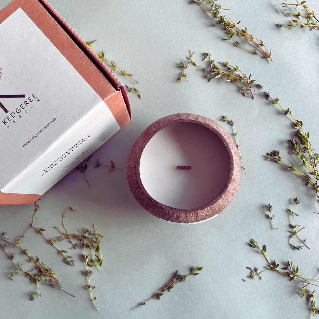 Rejuvenate Bliss Coconut Shell Candle