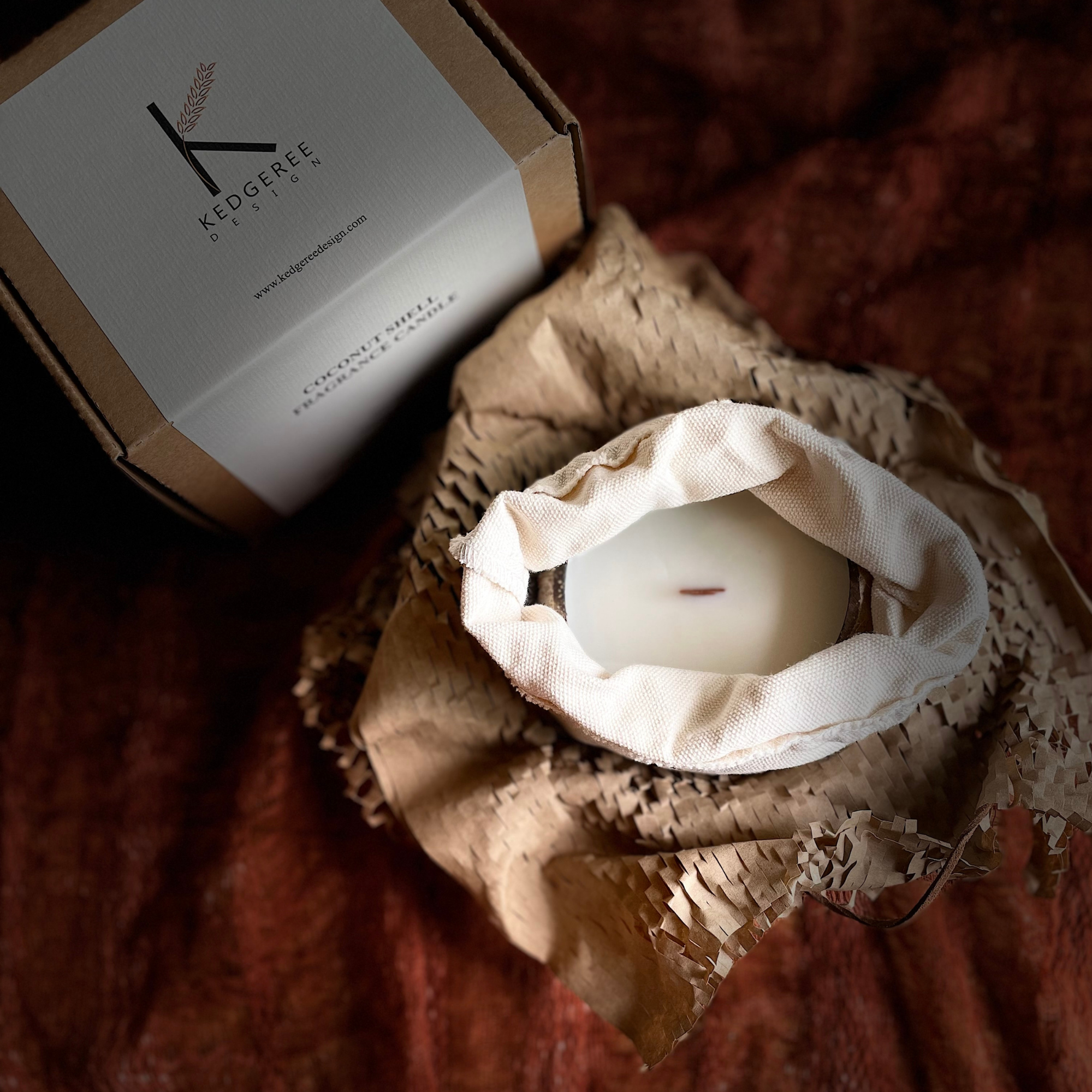 Morning Meditation Coconut Shell Candle