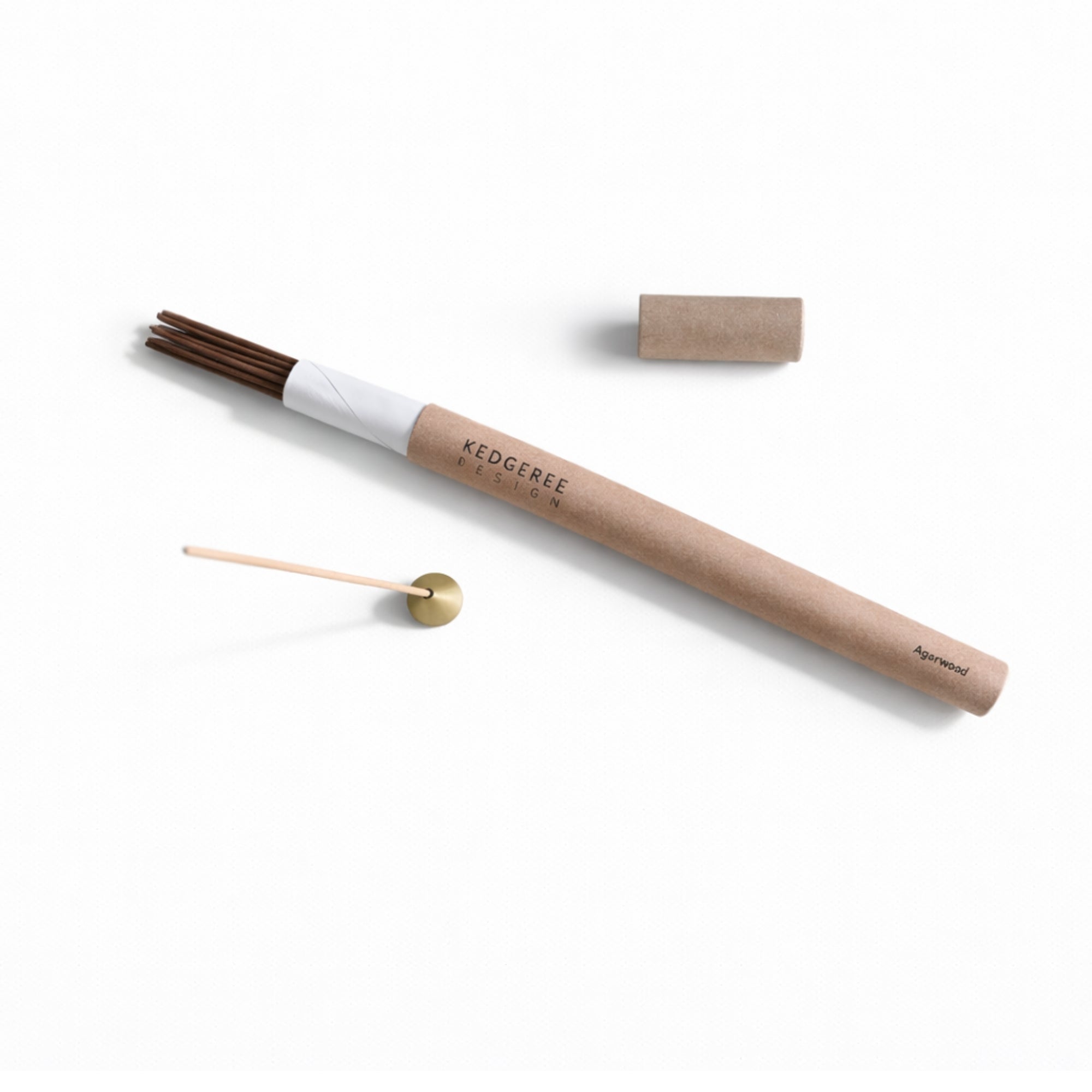 Happy Mood Incense Set: Agarwood, Rose & Sandalwood Incenses with Holder