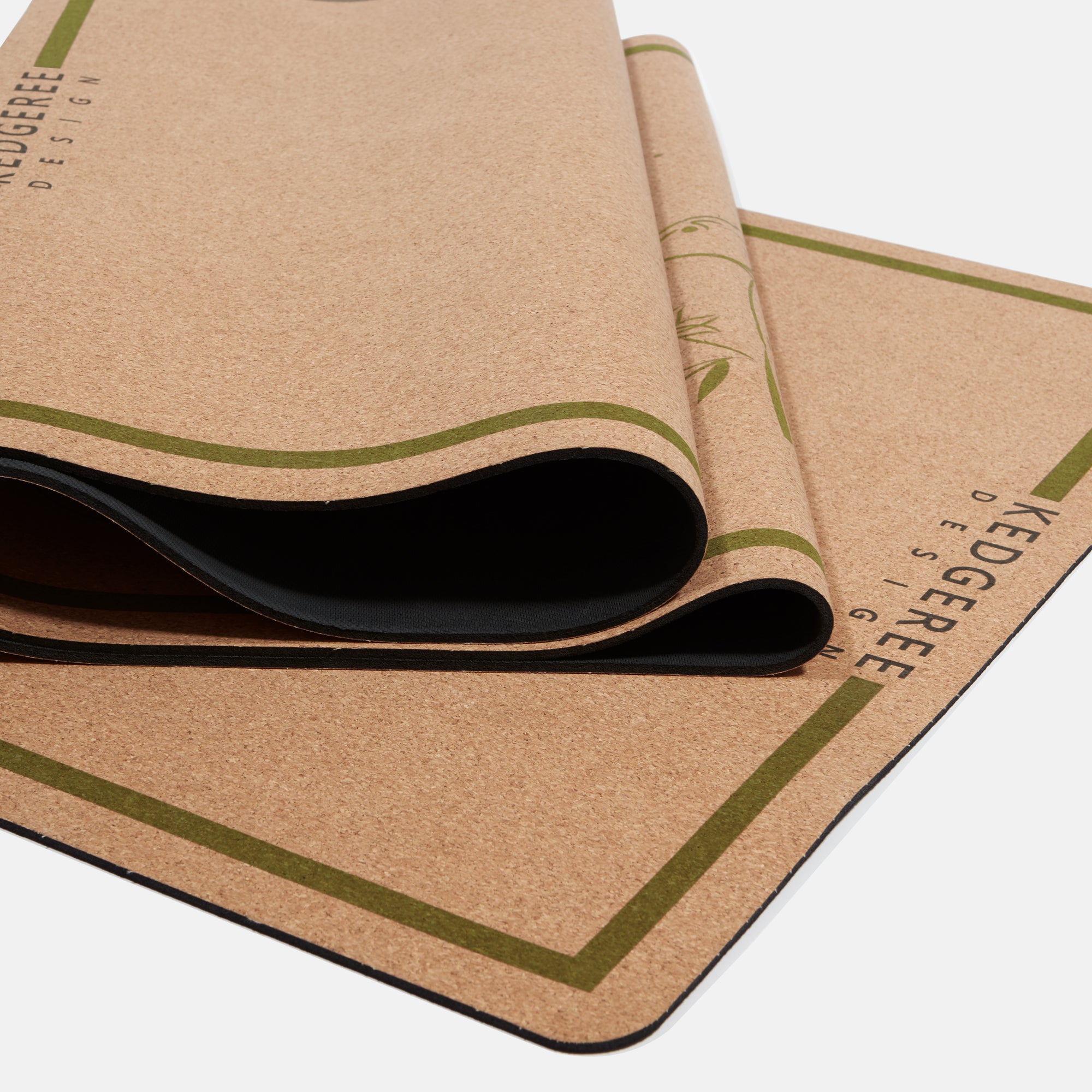 Hummingbird cork yoga mat with non-slip surface and strong grip ideal for hot yoga, pilates, and daily practice.