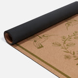 Cushioned hummingbird cork yoga mat for extra support and comfort
