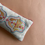 Beige Embroidered Eye Pillow