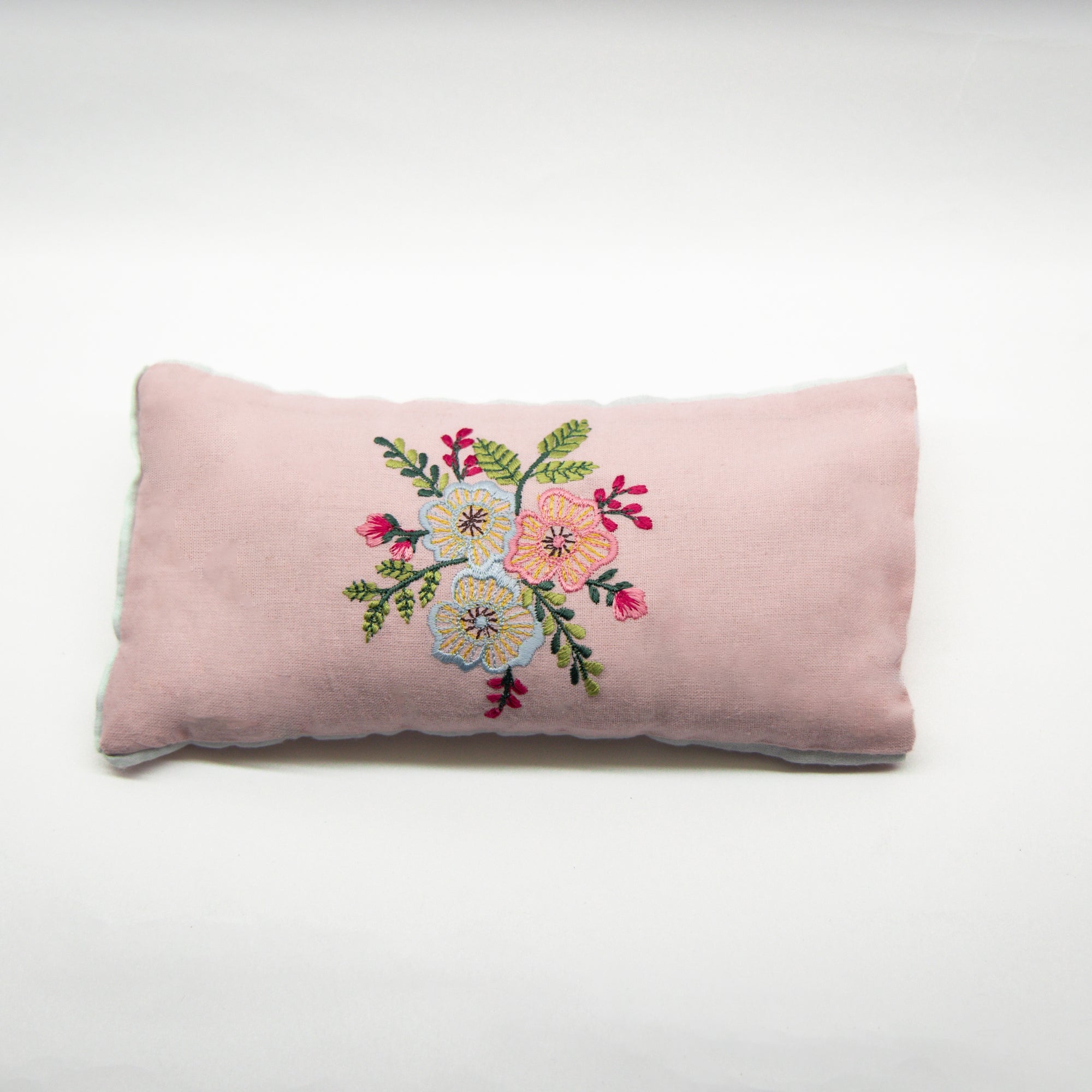 Pink Embroidered Eye Pillow
