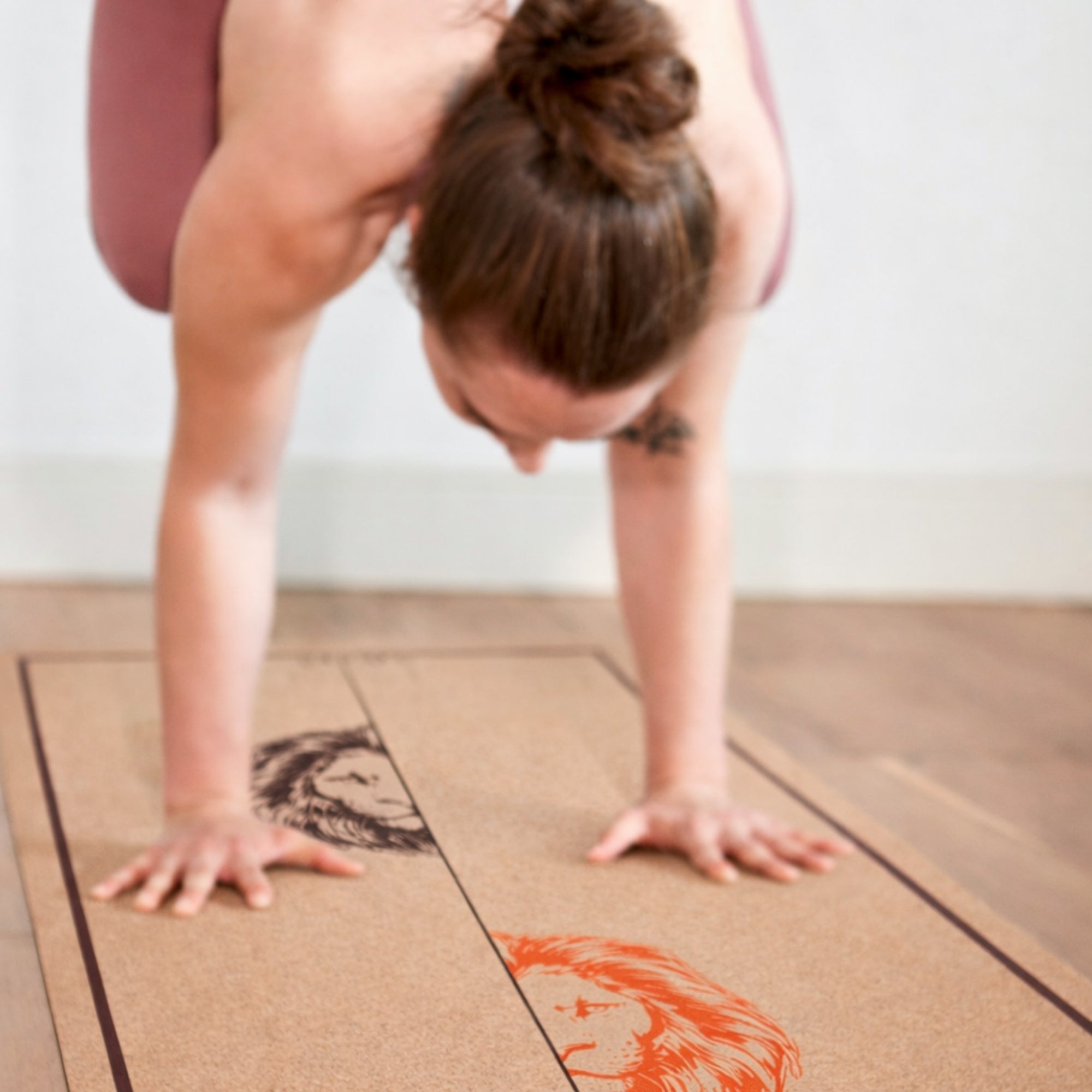 The Lion Cork Yoga Mat
