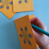 Set of 3 Handcrafted Peacock Feather Cards