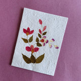 Pressed Flower Greeting Card – Handmade with Dried Flowers