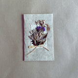 Unique Handmade Greeting Card with Dried Flowers