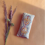 Beige Embroidered Eye Pillow