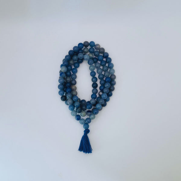 Blue Aventurine Mala and Bracelet Set