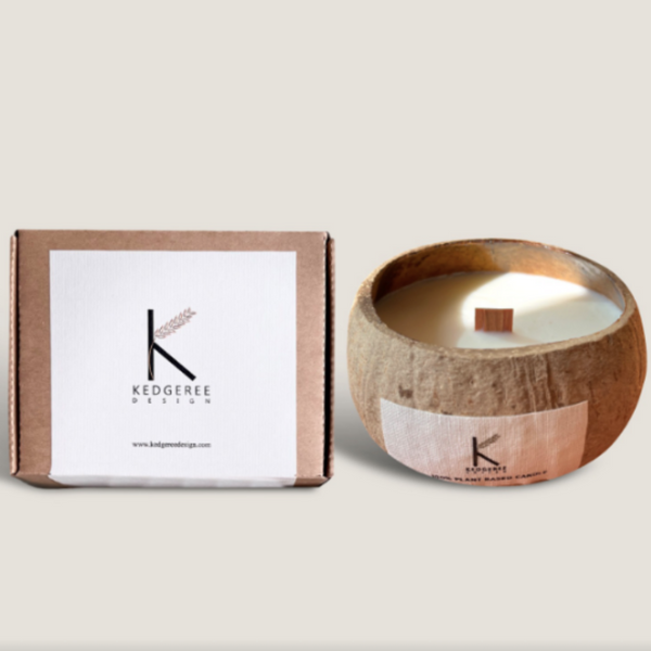 Kashmir Forest Coconut Shell Candle
