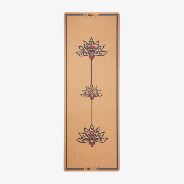 Travel Lotus Cork Yoga Mat - A sustainable and eco-friendly yoga mat that's perfect for yogis on the go.
