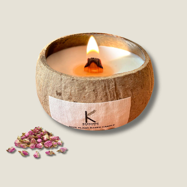 Morning Meditation Coconut Shell Candle