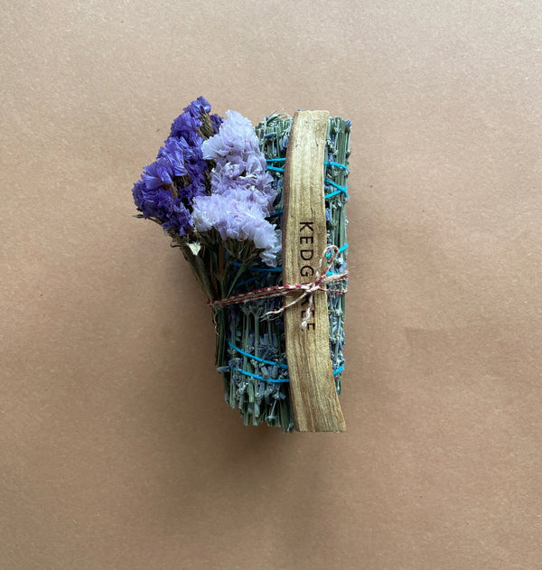 Lavender Smudge, Dried Flowers & Palo Santo