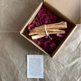 Holistic Palo Santo Set with Handmade Incense Holder Tray