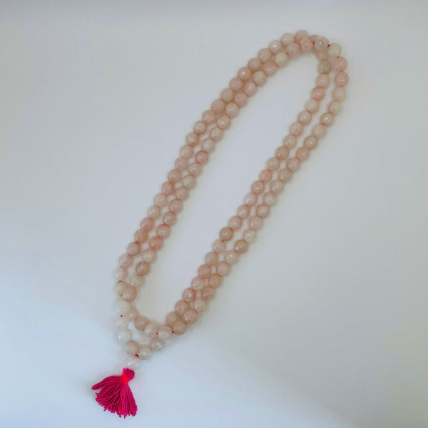 Rose Quartz Mala and Bracelet Set